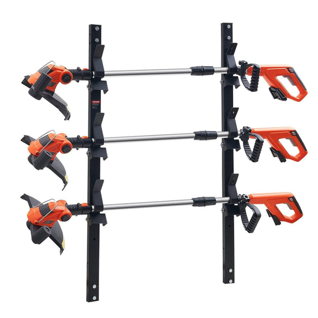3-Place Weeder Trimmer Rack Holder for Open Landscape Trailer Lockable.