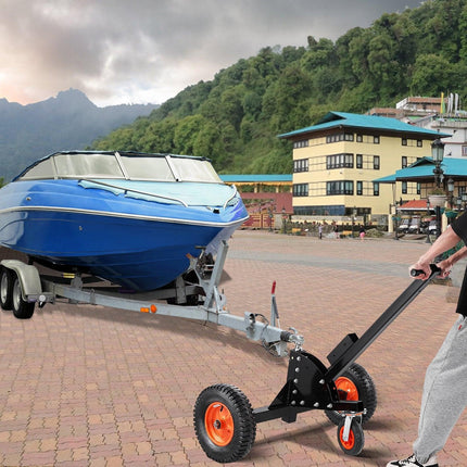 Trailer Dolly, 1500lbs Tongue Weight Capacity, 2 in 1 Trailer Mover with 2 in Ball, 16 in Pneumatic Tires and Universal Wheel, Portable Tow Dolly for Moving Car RV Trailer.