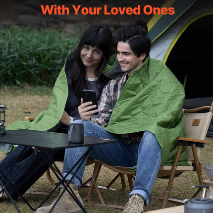 Camping Blanket 2.08 m x 1.4 m Warm Stadium Blanket 330GSM Outdoor Travel.
