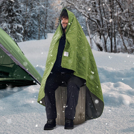 Camping Blanket 2.08 m x 1.4 m Warm Stadium Blanket 330GSM Outdoor Travel.