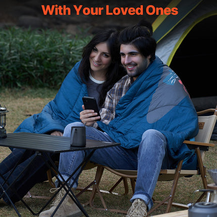 Camping Blanket 1.9 m x 1.32 m Wearable Warm Stadium Blanket Outdoor.