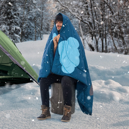Camping Blanket 1.9 m x 1.32 m Wearable Warm Stadium Blanket Outdoor.