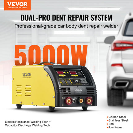 Dual Pro Stud Welder Professional 5KW Welder for Steel & Aluminum Panels.