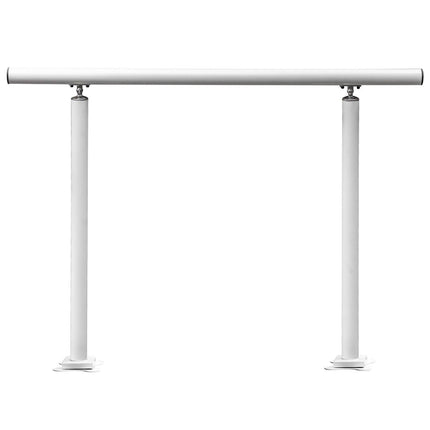 Handrail Outdoor Stairs, 3ft, 34 Inch Outdoor Handrail, Outdoor Stair Railing Adjustable from 0 to 60 Degrees Handrail for Stairs Outdoor White Aluminum Stair Railing for Garden, Office Area.