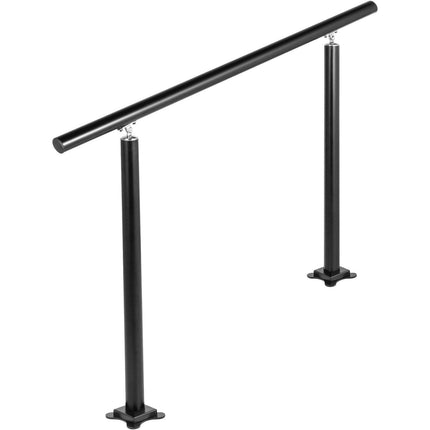 Handrail Outdoor Stairs, 3ft, 34 Inch Outdoor Handrail, Outdoor Stair Railing Adjustable from 0 to 60 Degrees Handrail for Stairs Outdoor Black Aluminum Stair Railing for Garden, Office Area.