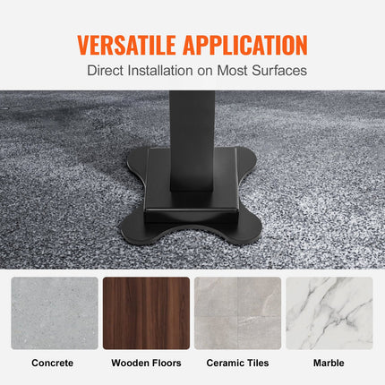 Handrail Outdoor Stairs 47.6 X 35.2 Inch Outdoor Handrail Outdoor Stair Railing Adjustable from 0 to 30 Degrees Handrail for Stairs Outdoor Aluminum Black Stair Railing Fit 3-4 Steps.