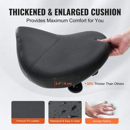 Saddle Stool with Wheels, 400 LBS Weight Capacity Ergonomic Rolling Saddle Stool, Height Adjustable Thickened PU Leather Swivel Saddle Stools Chair for Salon, Spa, Tattoo, Clinic, Black.