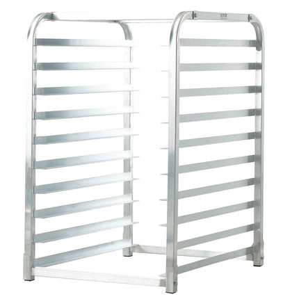 Bun Pan Rack, 10-Tier Commercial Bakery Racks with Brake Wheels, Aluminum Racking Trolley Storage for Half & Full Sheet, Speed Rack For Kitchen Home, Bread Baking Equipment, 660x515x985 mm.