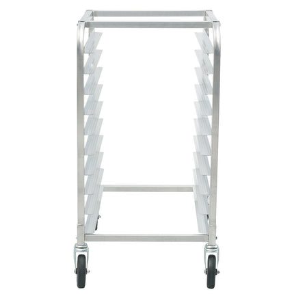 Bun Pan Rack, 10-Tier Commercial Bakery Racks with Brake Wheels, Aluminum Racking Trolley Storage for Half & Full Sheet, Speed Rack For Kitchen Home, Bread Baking Equipment, 660x515x985 mm.