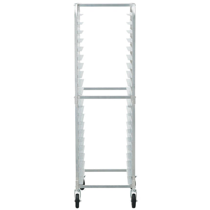 Bun Pan Rack, 20-Tier Commercial Bakery Racks with Brake Wheels, Aluminum Racking Trolley Storage for Half & Full Sheet, Speed Rack For Kitchen Home, Bread Baking Equipment, 660x517x1767 mm.