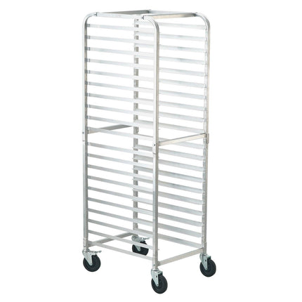 Bun Pan Rack, 20-Tier Commercial Bakery Racks with Brake Wheels, Aluminum Racking Trolley Storage for Half & Full Sheet, Speed Rack For Kitchen Home, Bread Baking Equipment, 660x517x1767 mm.