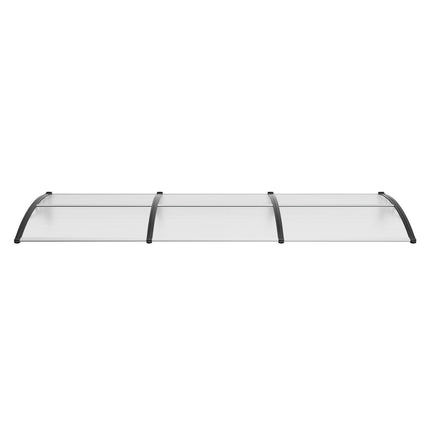Window Door Awning Canopy, 965 x 2975mm Door Canopy Exterior, UF50+ PC Sunshade Sheet Awnings, Outdoor Patio Awning Sun Shade, Transparent, Waterproof, for Sun Shutter, UV, Rain, Snow Protection.