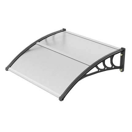Window Door Awning Canopy 40" x 40", UPF 50+ Polycarbonate Entry Door Outdoor Window Awning Exterior, Front Door Overhang Awning for Sun Shutter, UV, Rain, Snow Protection, Hollow Sheet.