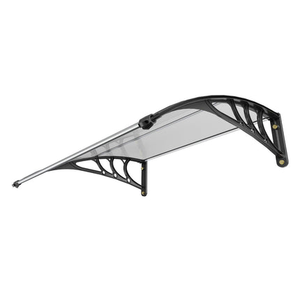 Window Door Awning Canopy 40" x 40", UPF 50+ Polycarbonate Entry Door Outdoor Window Awning Exterior, Front Door Overhang Awning for Sun Shutter, UV, Rain, Snow Protection, Hollow Sheet.