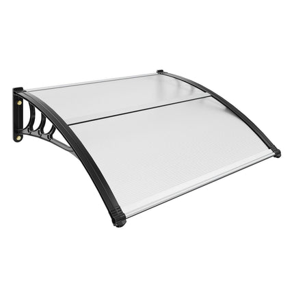 Window Door Awning Canopy 40" x 40", UPF 50+ Polycarbonate Entry Door Outdoor Window Awning Exterior, Front Door Overhang Awning for Sun Shutter, UV, Rain, Snow Protection, Hollow Sheet.