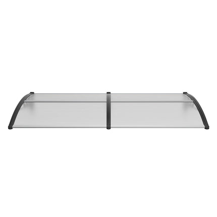 Window Door Awning Canopy 965 x 1987 mm, UPF 50+ Polycarbonate Entry Door Outdoor Window Awning Exterior, Front Door Overhang Awning for Sun Shutter, UV, Rain, Snow Protection, Hollow Sheet.