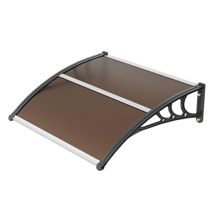 Window Door Awning Canopy 40" x 40", UPF 50+ Polycarbonate Entry Door Outdoor Window Awning Exterior, Front Door Overhang Awning for Sun Shutter, UV, Rain, Snow Protection, Hollow Sheet.
