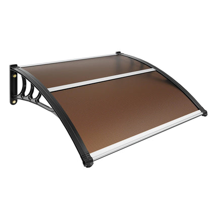 Window Door Awning Canopy 40" x 40", UPF 50+ Polycarbonate Entry Door Outdoor Window Awning Exterior, Front Door Overhang Awning for Sun Shutter, UV, Rain, Snow Protection, Hollow Sheet.