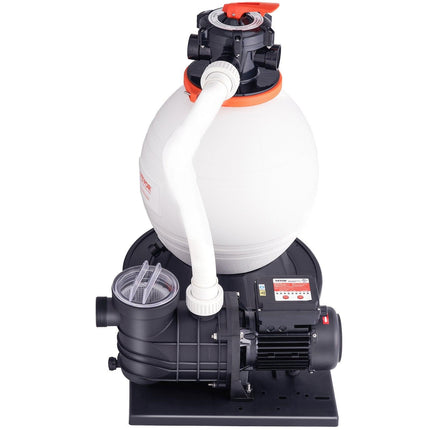Sand Filter Above Ground with 850W Pool Pump 18,000 L/H Flow 6-Way Valve.
