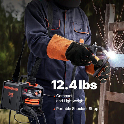 MIG Welder 130Amp Gasless Flux Core Mig Welding Machine with IGBT Inverter.
