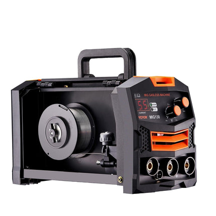 MIG Welder 130Amp Gasless Flux Core Mig Welding Machine with IGBT Inverter.