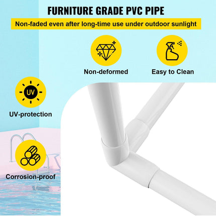 Outdoor Towel Rack Pool Towel Rack 7 Bar Curved White Freestanding Patio.