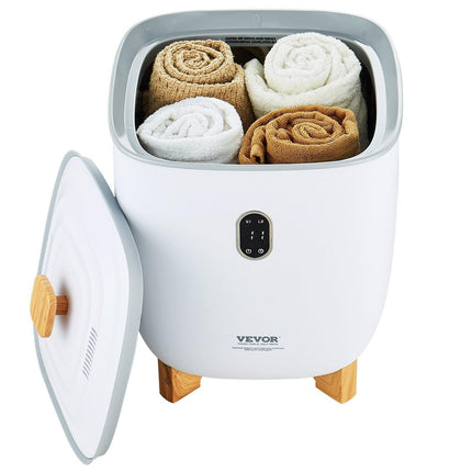 25L Towel Warmer Bucket with LED Screen Bottom Heating Columns Timer White.