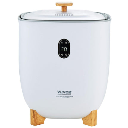 25L Towel Warmer Bucket with LED Screen Bottom Heating Columns Timer White.