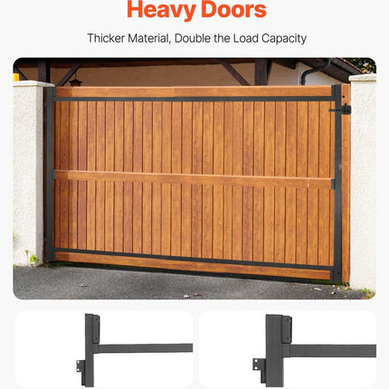 Gate Building Kit, Fits 152.4 to 243.8 cm Wide Openings, Up from 182.9 to 213.4 cm High Fence, Adjustable Gate Building Kit, Anti Sag Full Gate Frame Kit with Latch Lock, for Wooden Fence, Iron.