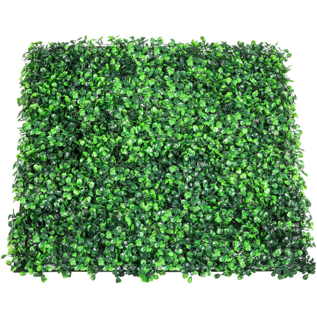 Artificial Boxwood Panel UV 12pcs Boxwood Hedge Wall Panels Artificial Grass Backdrop Wall 20X20" 4cm Green Grass Wall Fake Hedge for Decor Privacy Fence Indoor Outdoor Garden Backyard.