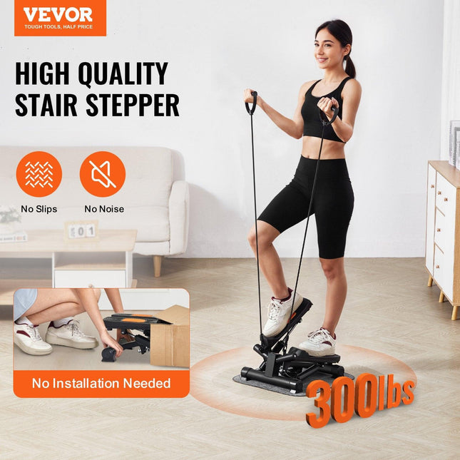 Stair Stepper for Exercise at Home Mini Twist Stepper Resistance Band.