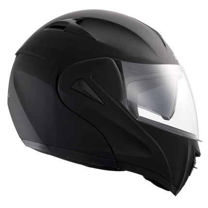 Unmasked Motorcycle Helmet Motocross Helmet with Bluetooth Communication.
