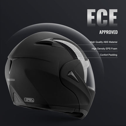 Unmasked Motorcycle Helmet Motocross Helmet with Bluetooth Communication.