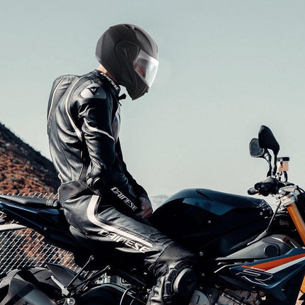 Unmasked Motorcycle Helmet Motocross Helmet with Bluetooth Communication.