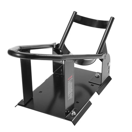 Motorcycle Wheel Chock, 816.5 kg Capacity Wheel Cradle Holder, Heavy-duty Steel Motorcycle Front Wheel Stand with 3 Adjustable Holes, For 381-533.4 mm Off-Road Motorcycles, Standard Motorcycles.