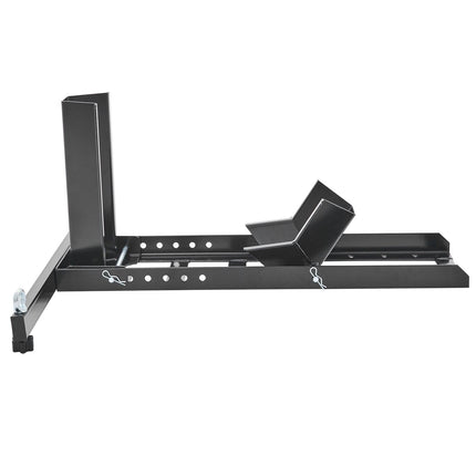 Motorcycle Wheel Chock Upright, 816.5 kg Capacity, Heavy-duty Steel Motorcycle Front Wheel Stand with 6 Adjustable Holes, For 381-558.8 mm Off-Road Motorcycles, Standard Motorcycles.
