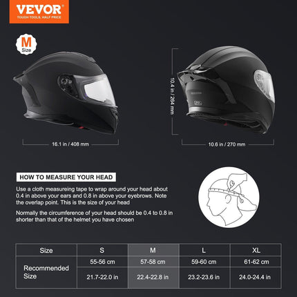 Full Face Motorcycle Helmet Motocross Helmet with Bluetooth Slot.