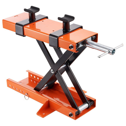 Motorcycle Lift Scissor Jack Stand 1100 Lb with Saddle ATV Lift Dirt Bike.