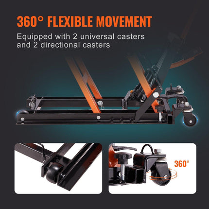 VEVOR Motorcycle Hydraulic Pump Jack 1500 LBS ATV Dirt Bike Stand.