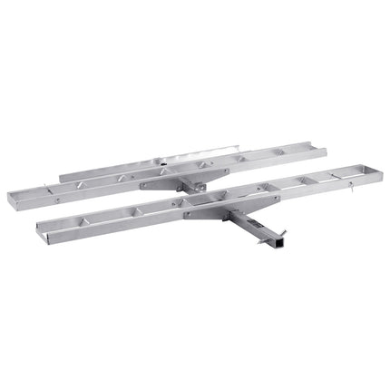 Motorcycle Carrier, 2-Bike 272.15KGS Aluminum Motorcycle Carrier Hitch Mount, Loading Ramp, Scooter Dirt Bike Trailer Hauler, Ratchet Straps and Stabilizer, for Car, Truck with 2" Hitch Receiver.