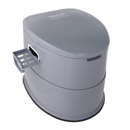 Portable Toilet for Camping, Porta Potty with 5L Detachable Inner Bucket & Removable Paper Holder, Commode with Dual Lids, Travel Toilet for Adults Kids Outdoor Camping Car Long Road Trips.