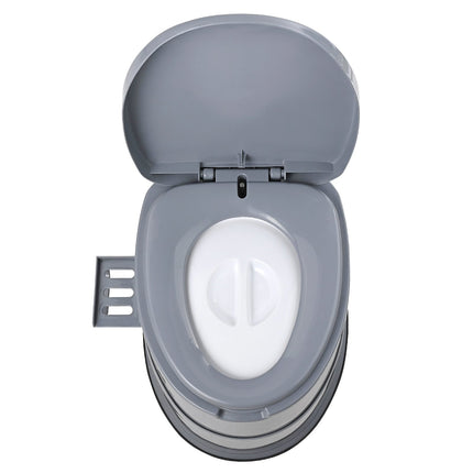 Portable Toilet for Camping, Porta Potty with 5L Detachable Inner Bucket & Removable Paper Holder, Commode with Dual Lids, Travel Toilet for Adults Kids Outdoor Camping Car Long Road Trips.