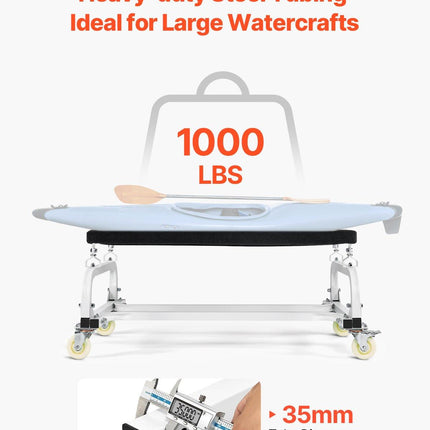 Watercraft PWC Dolly Boat 454 kg Capacity Jet Ski Stand Storage Cart.
