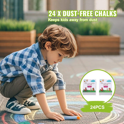 Easel Accessory Set Chalk & Markers & Paper Rolls 32PCS for Standing Easel.