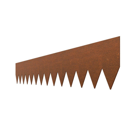 Steel Landscape Edging, 6 Packs 40 x 6 in Weather-Resistant & Pre-Rust Metal Landscape Edging, Bendable Garden Edging Border, Heavy Duty Lawn Edging, Flower Bed Yard Pathway Divider.