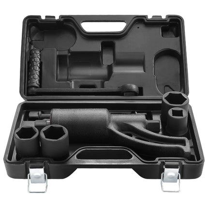 Torque Multiplier, Heavy Duty Torque Multiplier Wrench Set, 1 Inch Drive Lug Nut Wrench Torque Multiplier, 1:58 4800N.m Lug Nut Remover, with 4 Sockets and Storage Case for Truck Trailer RV.