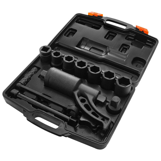 Torque Multiplier, Heavy Duty Torque Multiplier Wrench Set, 1 Inch Drive Lug Nut Wrench Torque Multiplier, 1:58 4800N.m Lug Nut Remover, with 8 Sockets and Storage Case for Truck Trailer RV.