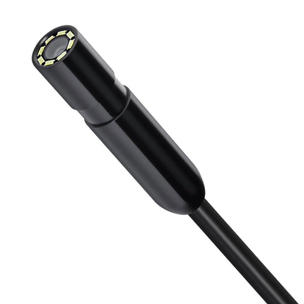 Endoscope Camera with Light, 1920P HD Borescope for Android & IOS, 8 LED Lights Inspection Camera with 5m Semi-Rigid Cable, 2X Zoom, IP67 Waterproof Snake Scope Camera for Auto, Plumbing.