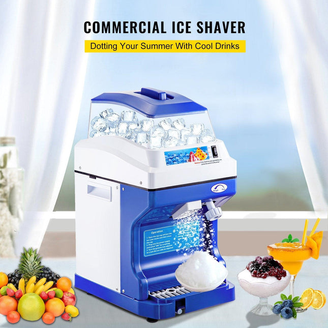 Commercial Ice Shaver Ice Shaving Machine Crusher Snow Cone Maker 200KG/H.
