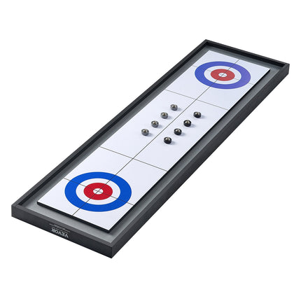 114cm Shuffleboard and Curling 2 in 1 Board Game Portable Tabletop Set.